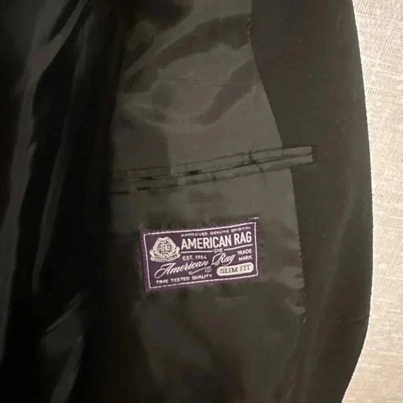 American Rags Button Up Blazer Black Size Large - Picture 7 of 8